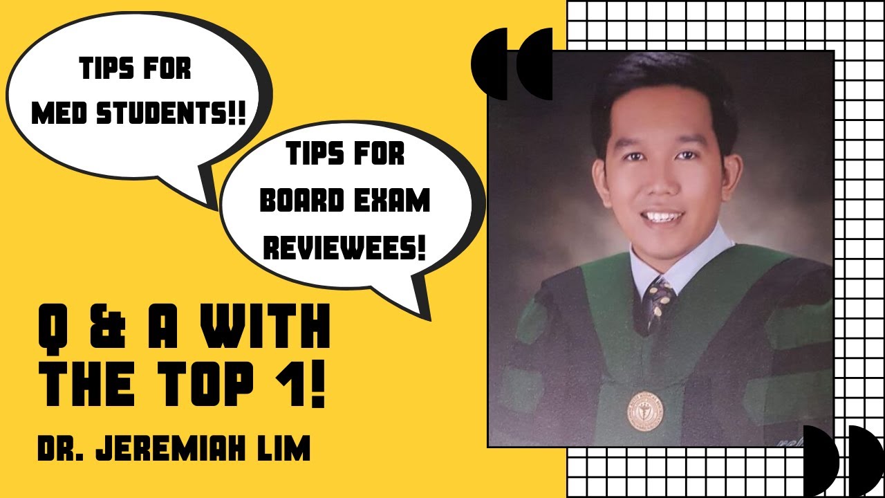 Q&A with Dr. Jeremiah Lim (Top 1 of March 2021 PLE) | Tips for PLE | Tips for Med students