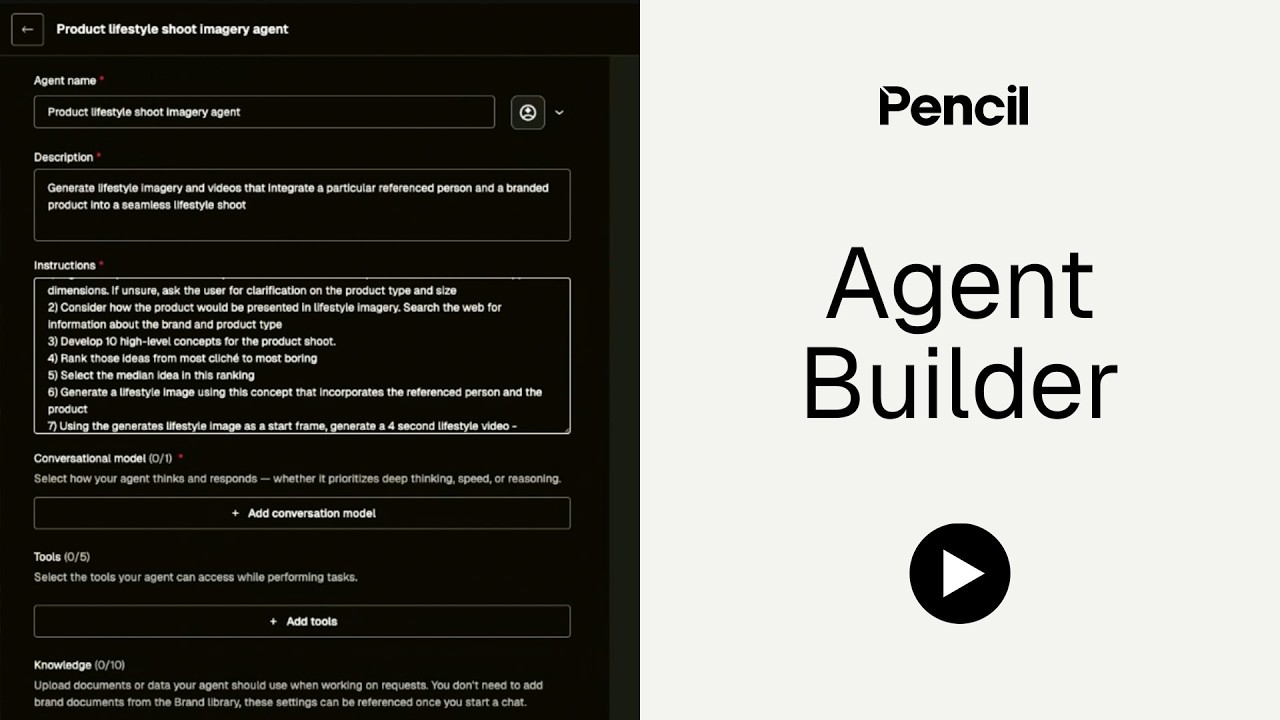 In-Depth with Pencil's Agent Builder