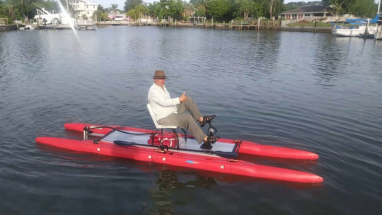 Expandacraft pedal powered modular boat.