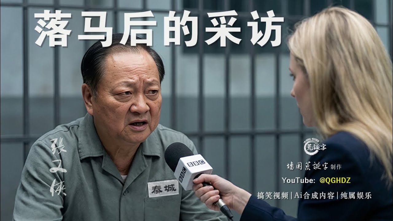 搞笑视频：落马后的采访 （AI合成 纯属娱乐）