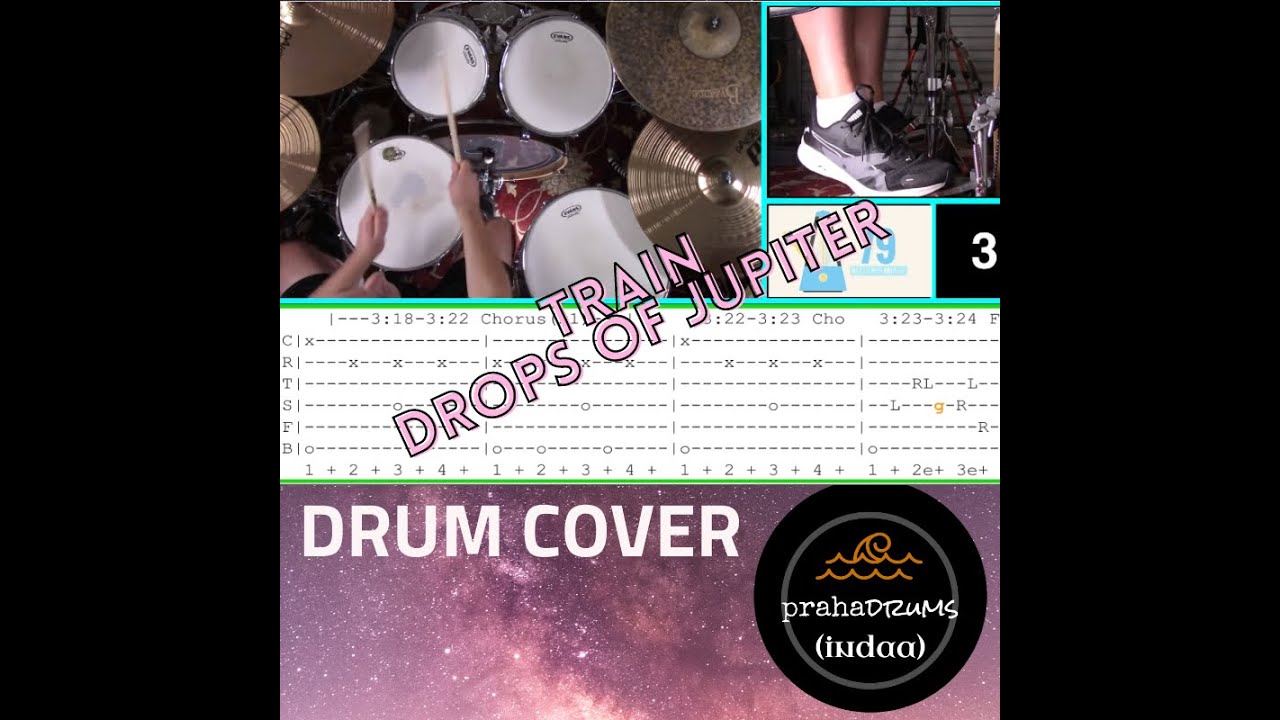 Train Drops of Jupiter (Drum Cover) by Praha Drums Official (53.a)