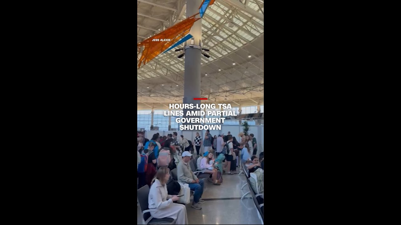 Hours-long TSA lines amid partial government shutdown