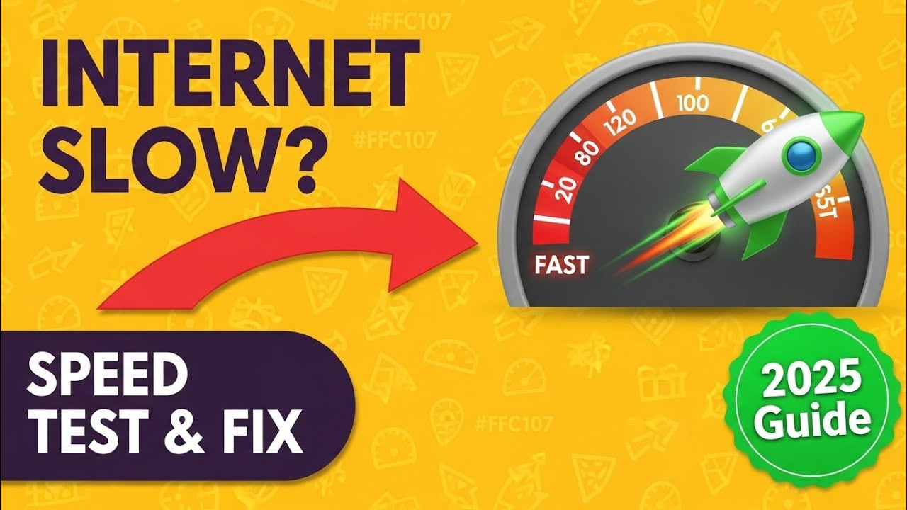 Internet Slow? Speed Test and Fix Guide 2025