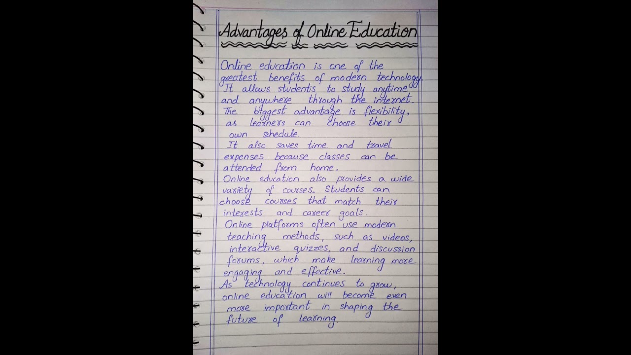 Advantages of online education | #onlineeducation  # english
