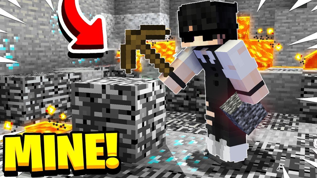 Minecraftထဲမှာ Bedrockကို မိုင်းလို့ရတယ်။🤫