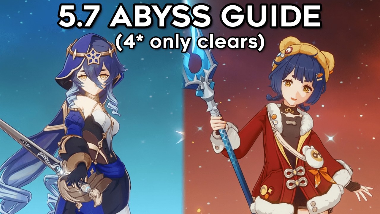 Beating 5.7 Abyss With 4-Star Units Only! (Abyss Guide)