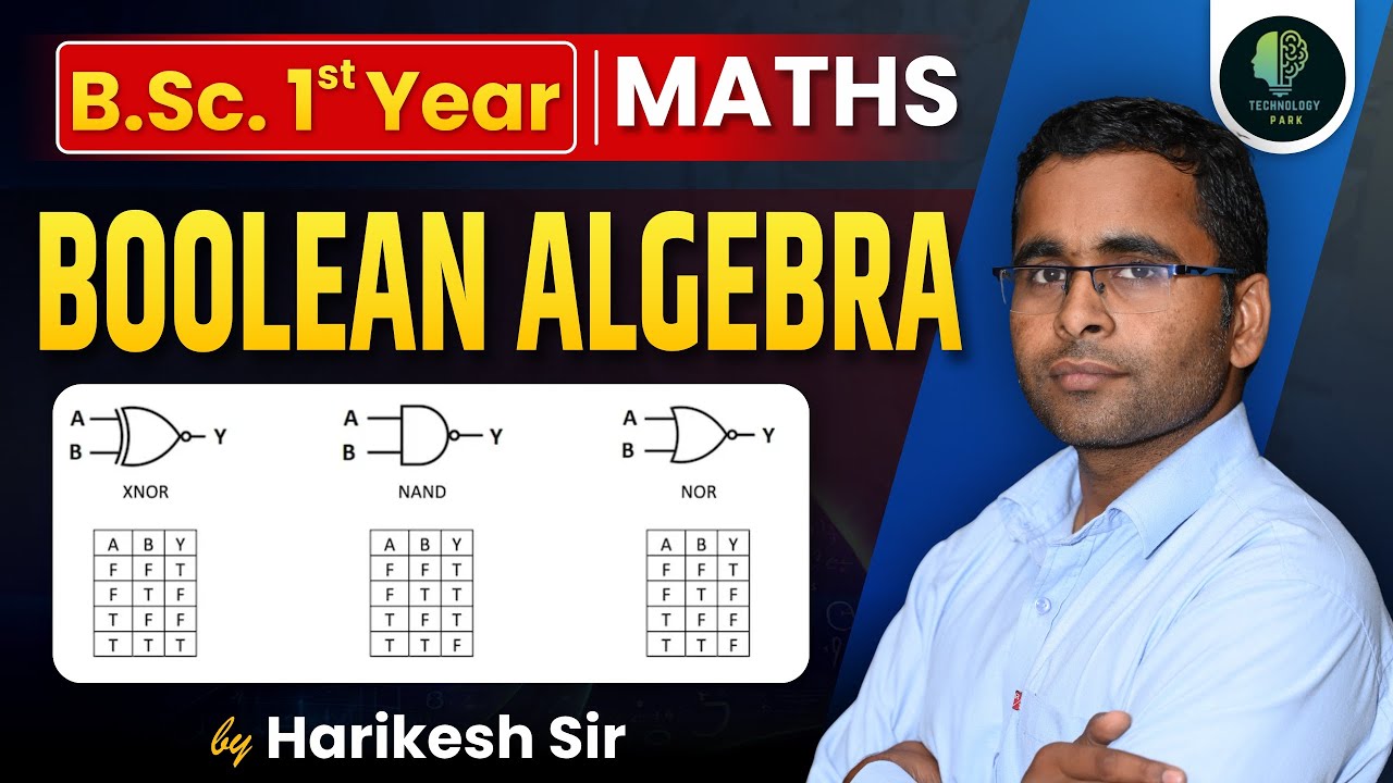 B.Sc. 1st Year Maths | Boolean Algebra | Maths Class | By Harikesh Sir