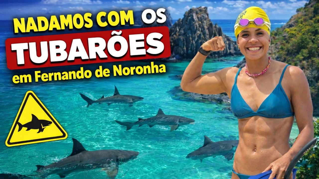 MERGULHAMOS COM TUBARÃO em Fernando de Noronha 🦈🌊