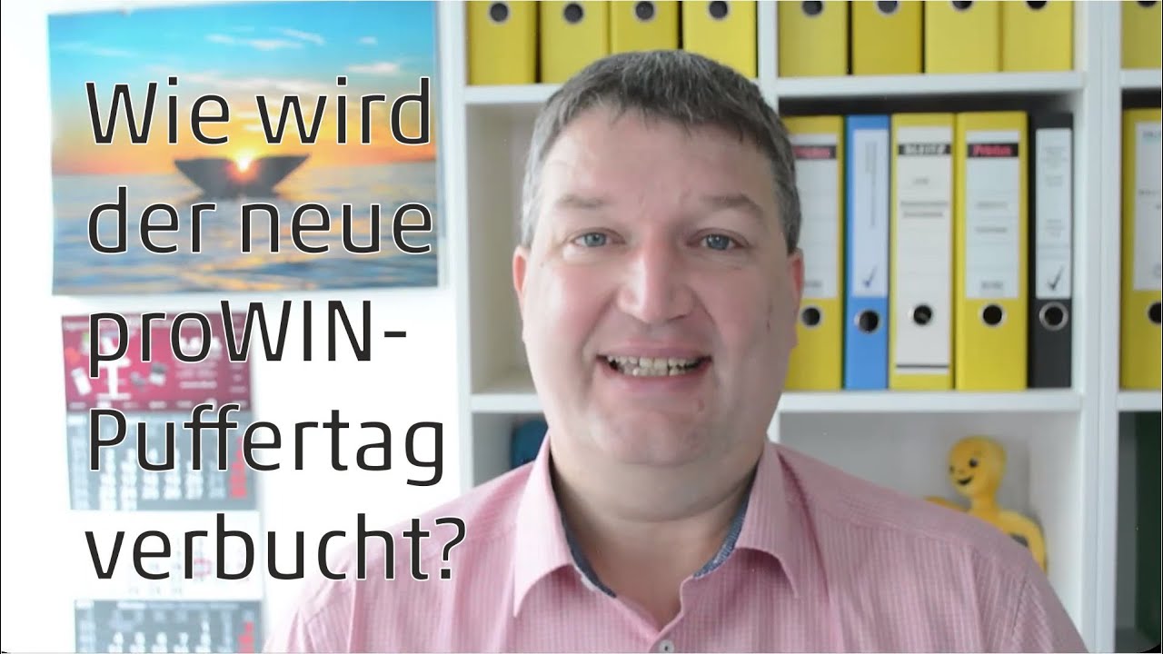 Verbuchung des neuen proWIN Puffertag-Guthabens