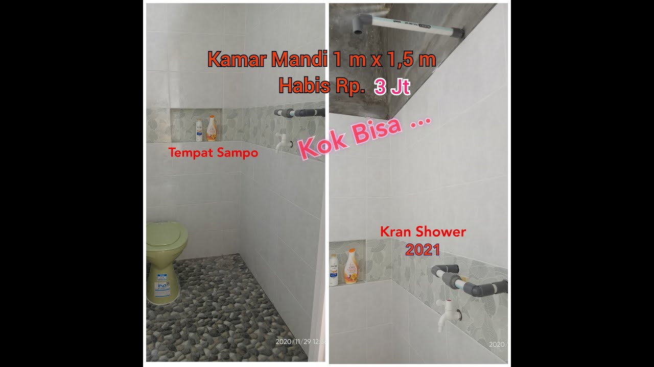 Bikin Kamar Mandi Minimalis 1 x 1,5 m Biaya Juga Minimalis