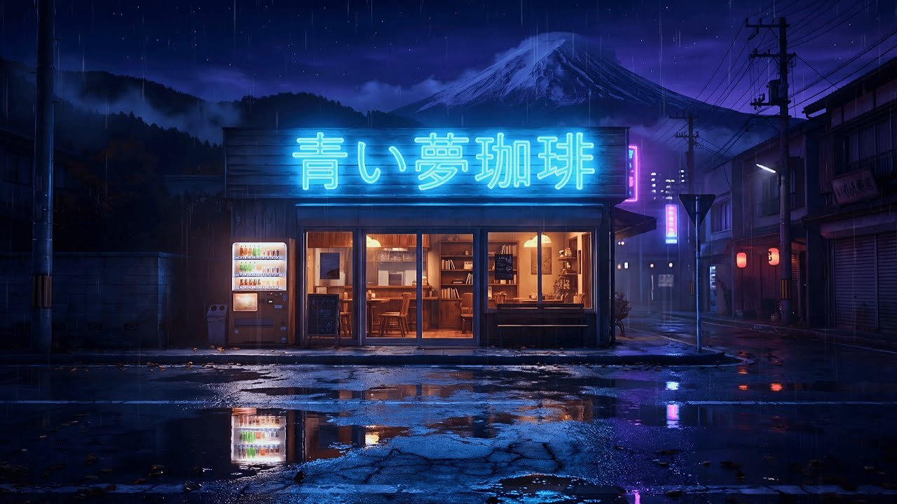 Nostalgic Rainy Café in Tokyo 🌃 Chill Lofi Beats for Late Night Focus