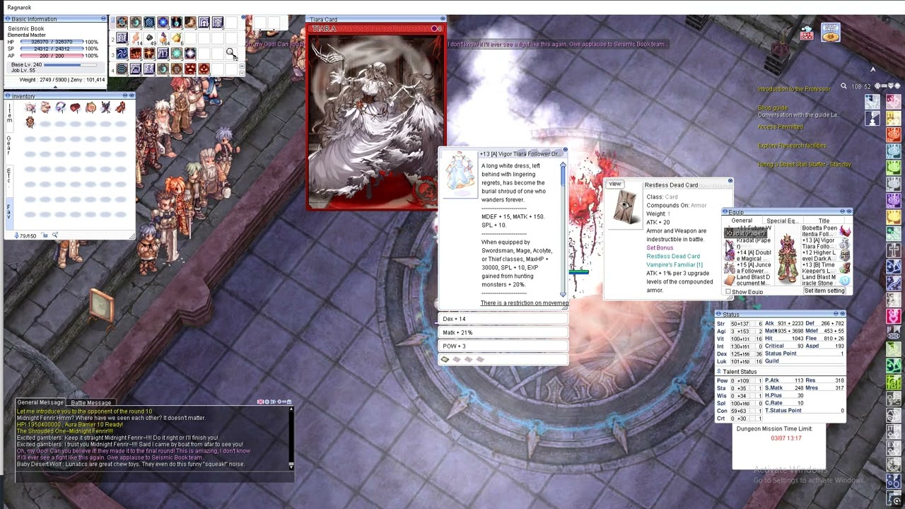 Conflagration Elemental Master Midnight Fenrir IRO Chaos