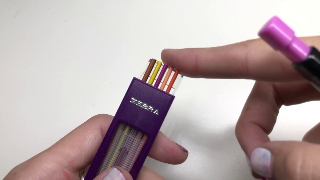 How to Refill Zebra Pen Zensations Colored Pencils