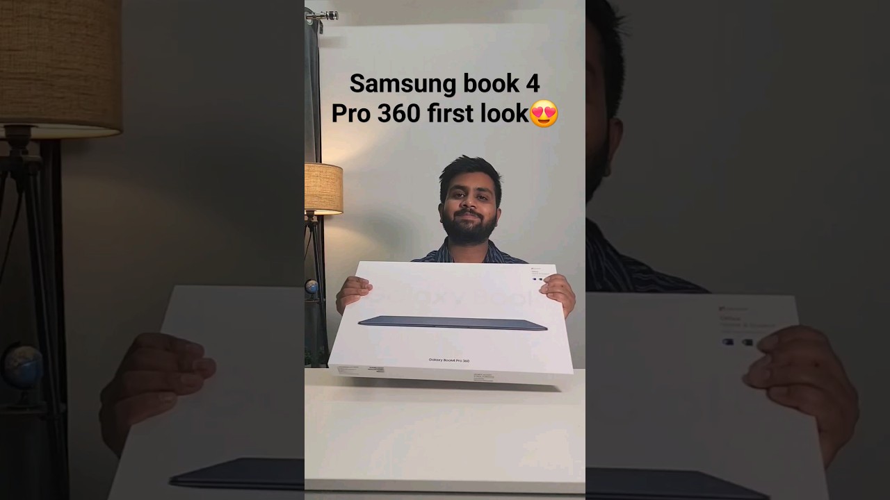 Samsung galaxy book 4 pro 360 first look 😍 #samsung #book #book4pro360
