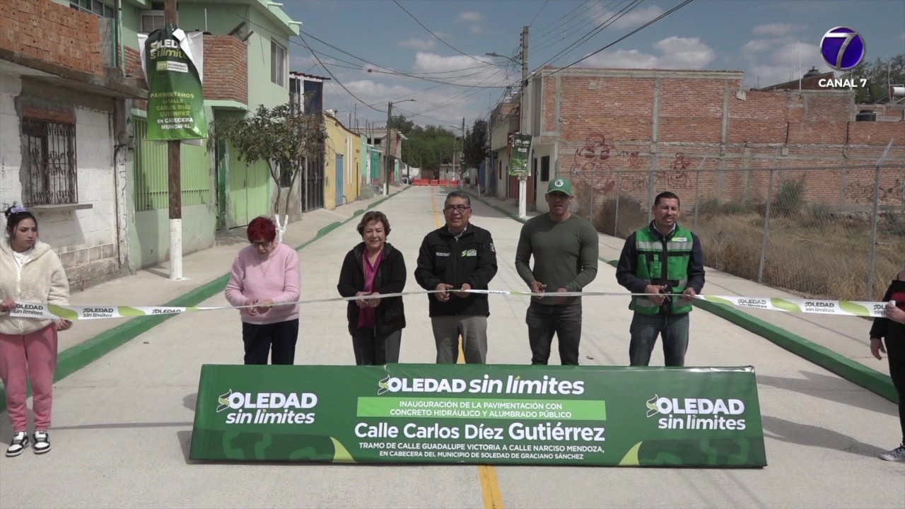 Inauguran autoridades soledenses calle Carlos Diez Gutiérrez, tras rehabilitación integral