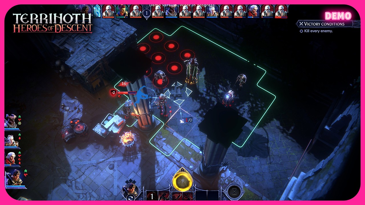 Геймплей игры Heroes of Descent в Терриноте