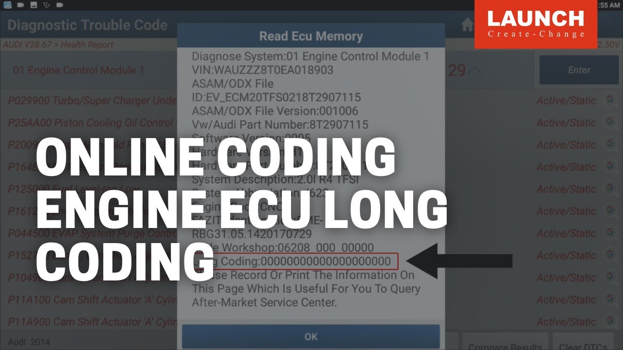 X-431 PAD V | Engine ECU Long Coding | LAUNCH