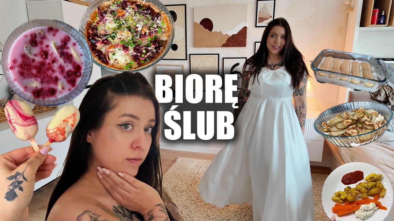 Ślubne problemy 👰🏽‍♀️ TRENING 🏋🏼‍♀️  🥞 SKYRNIK 🧘‍♀ tarty kruche- zdrowe odżywianie 🌸 Drewniany domek