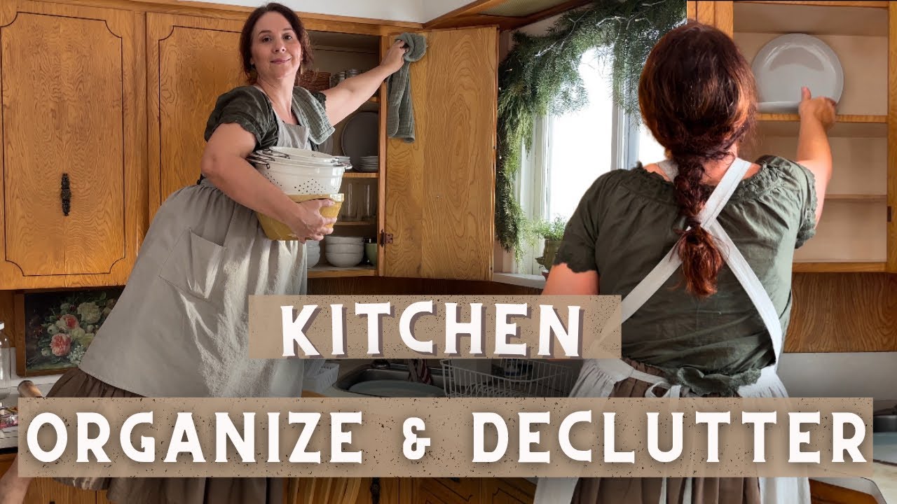 Organize & Declutter My FARMHOUSE Kitchen With Me