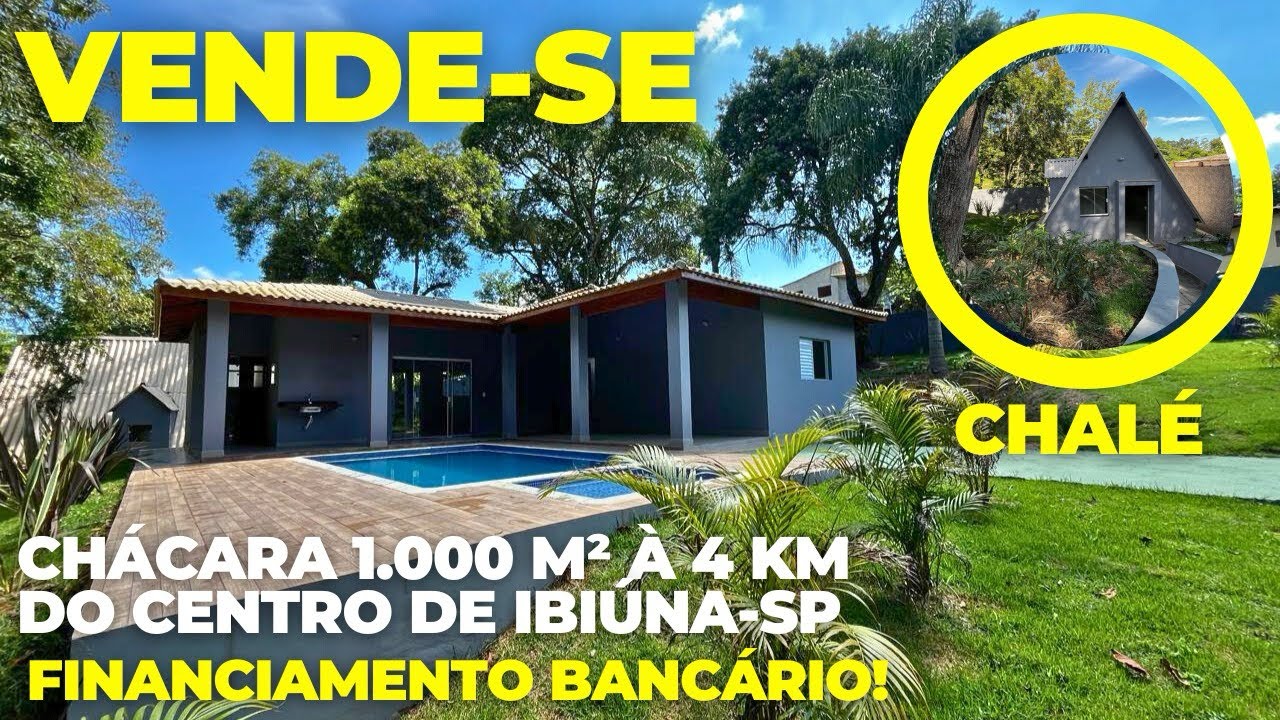 #219 CHÁCARA COM PISCINA A VENDA EM IBIÚNA/SP FINANCIA! VALOR: 790 mil #brasil #chacarasemibiuna