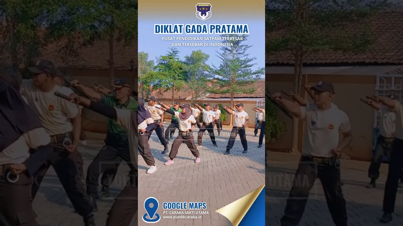 Part 4 Latihan Bela Diri Polri Drill Tongkat Diklat Satpam Gada Pratama Angkatan 74 Pusdik Caraka