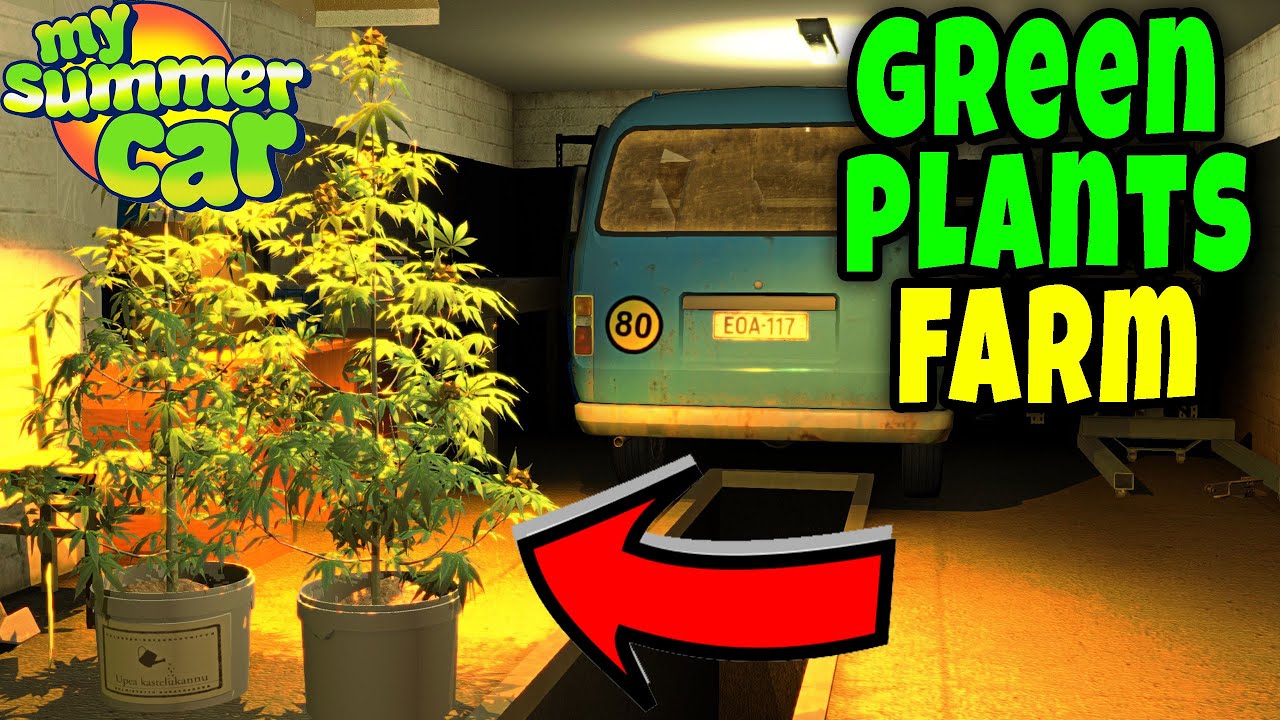 GREEN FARM in MY GARAGE - SELLING GREEN PLANTS - My Summer Car