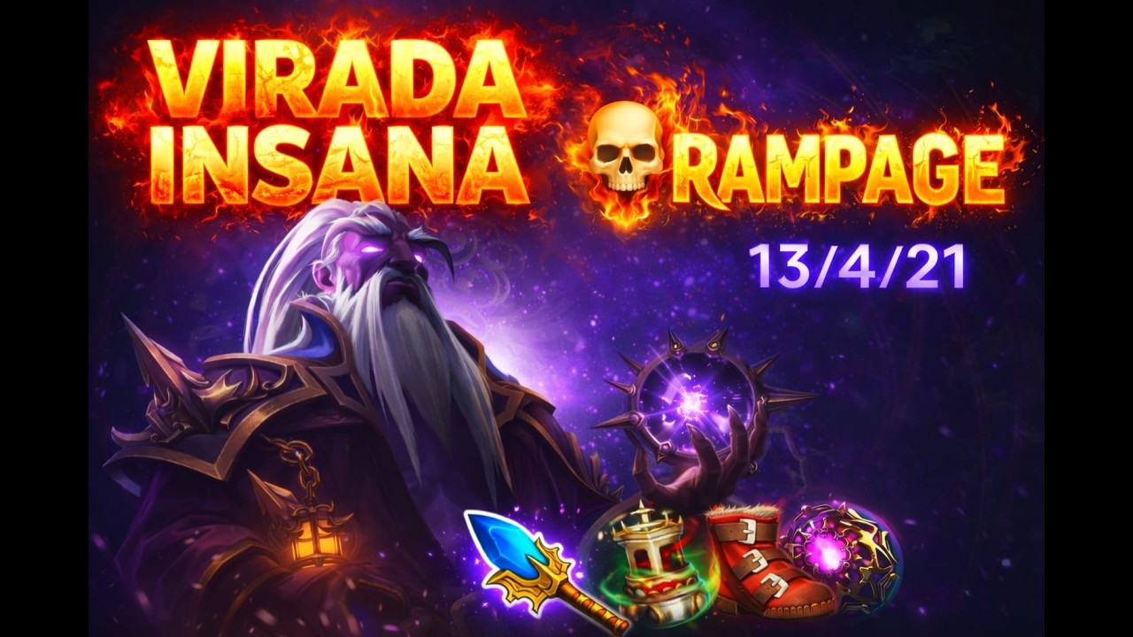 NINGUÉM ACREDITOU NESSA VIRADA, Itens Perfeitos = RAMPAGE GARANTIDA. LIGA COLISEU CORVUS