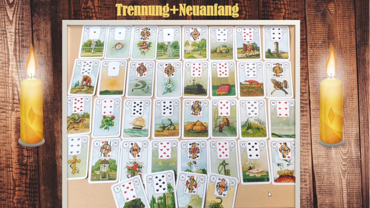 Neuanfang in der Beziehung? 💖 Kartenlegung mit den Lenormandkarten - Das grosse Blatt