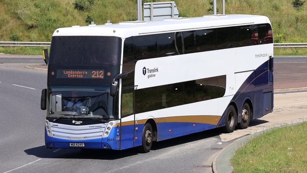 Translink Goldline: Scania K10EB6 Caetano Invictus (2045) - Route: 212