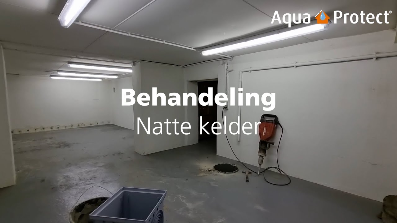 Een natte kelder behandelen doe je zo! (kelderdrainage) - Aqua Protect