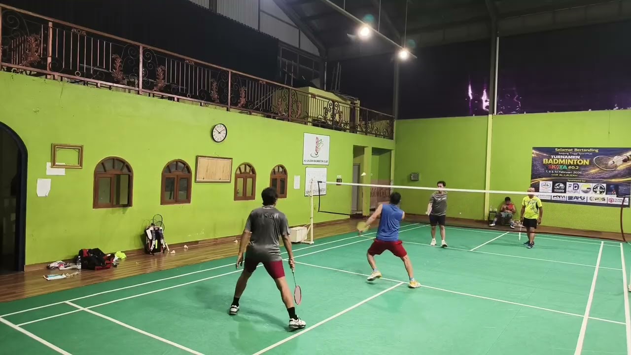 Wicak/Joko🥇vs Him/Sarwo #Allauzah #BadmintonIndonesia #Badminton 🎗️✨🥊