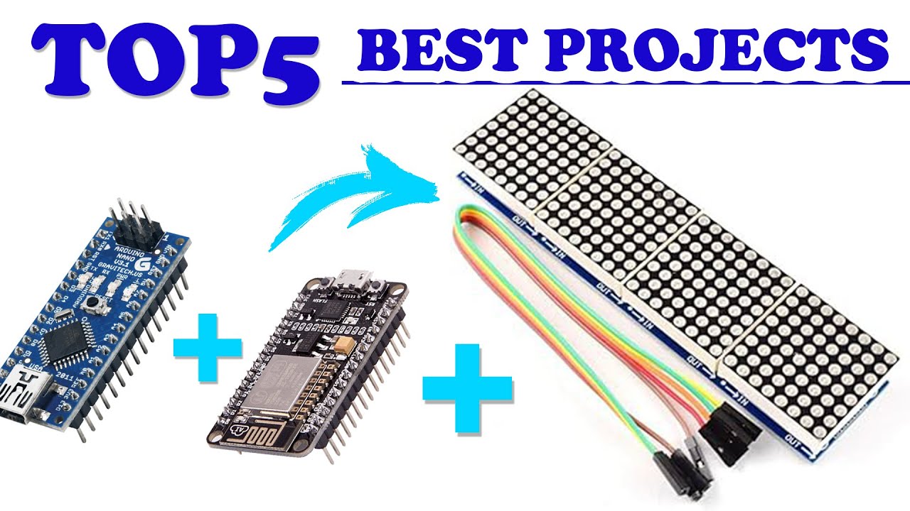 Top5 Best Projects using Max7219 Display + Arduino + Node MCU in Hindi