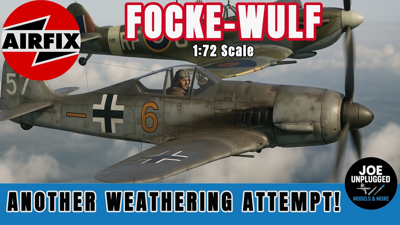 Focke-Wulf Airfix в масштабе 1:72 и еще одна попытка выветривания.