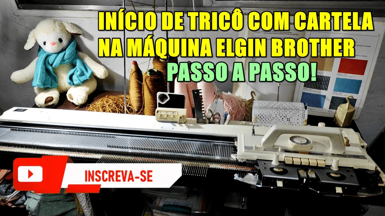 Passo a Passo Tricô com Cartela N°13D Ponto Tuck na Máquina Elgin Brother