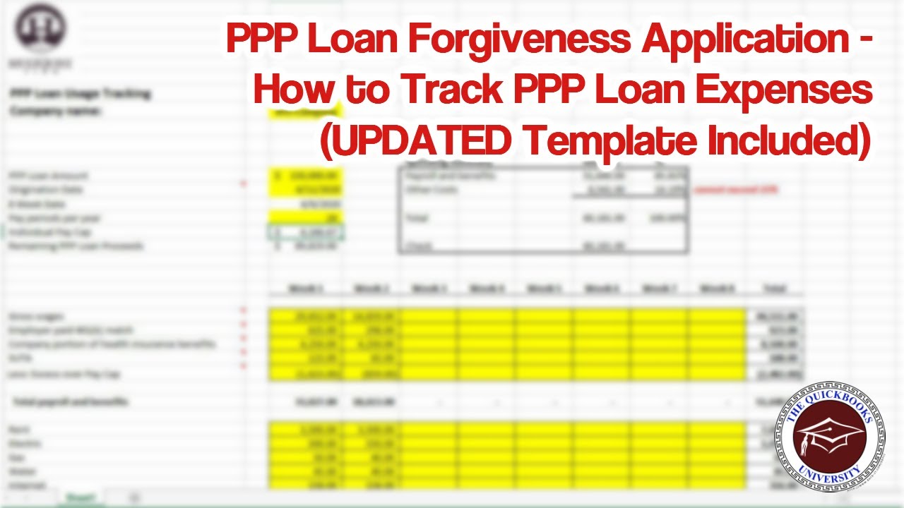 PPP Loan Forgiveness Application - How to Track PPP Loan Expenses (UPDATED Template Included)