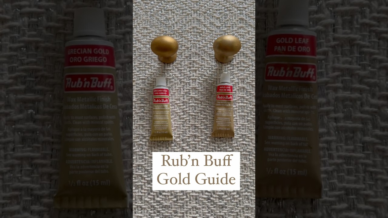 Helping you pick the right Rub n&rsquo; Buff #brass shade for your next #diyproject ✨ #diy #shorts #guide