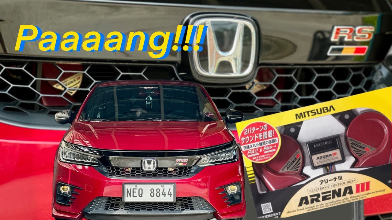 MITSUBA ARENA 3 HORN for my HONDA CITY GN! Napa-away ako sa lakas ng busina? 