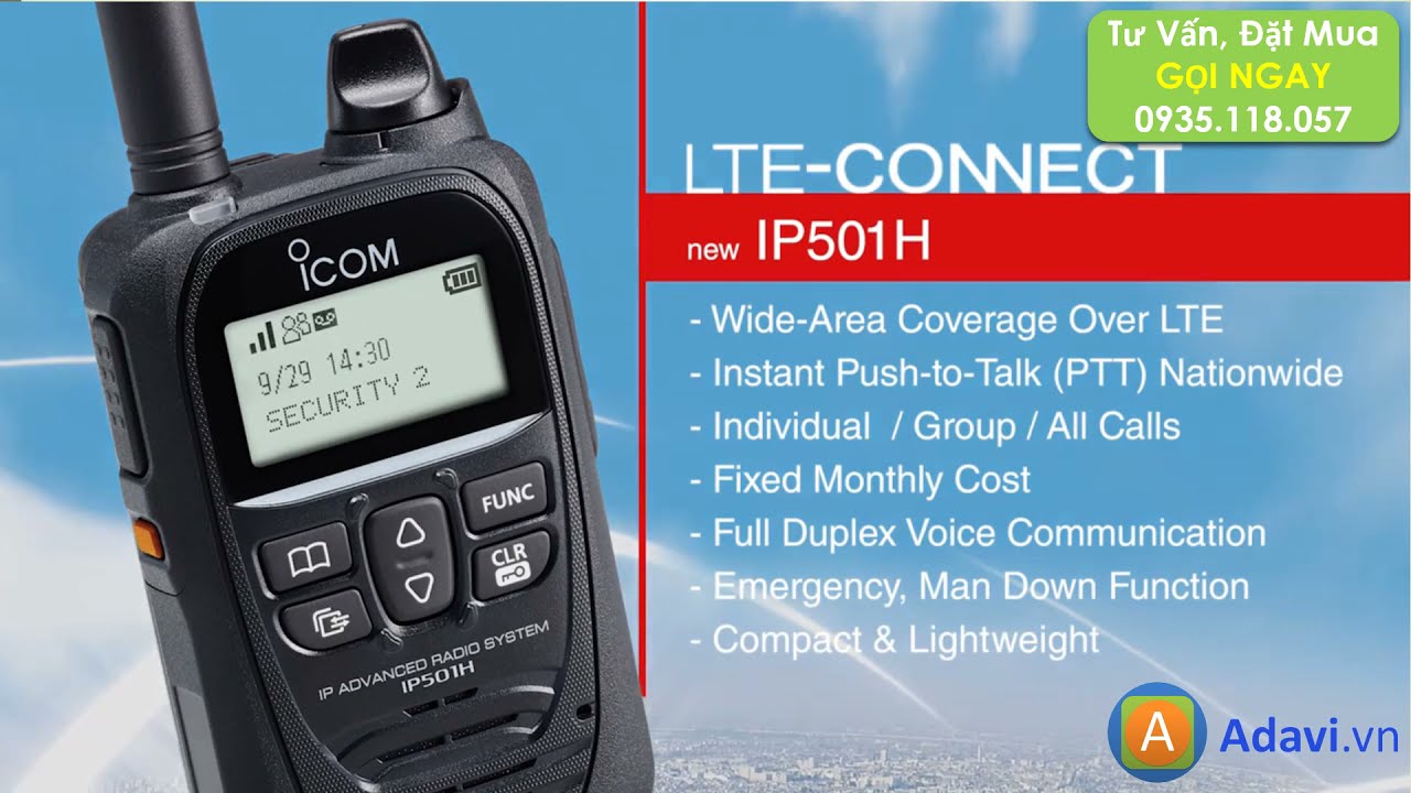 IP 501H m&aacute;y bộ đ&agrave;m 3G4G LTE iCOM cầm tay