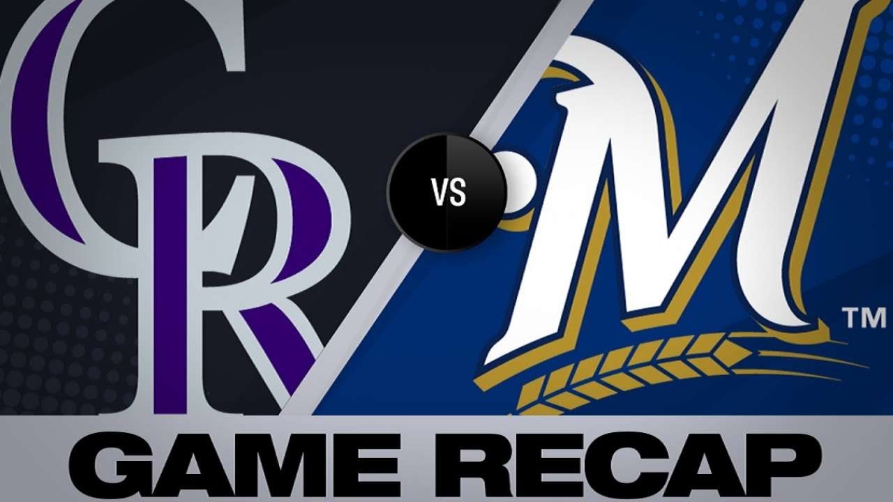 4/30/19: Aguilar hits a 3-run homer in Brewers' win