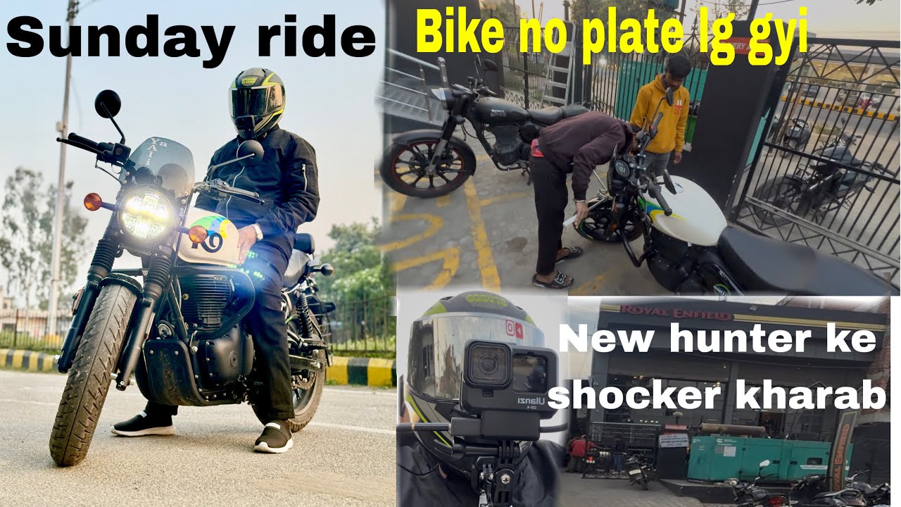 Hunter35T major problem in shocker😭 | motovlog with GoPro | emergency service center Jana pda |