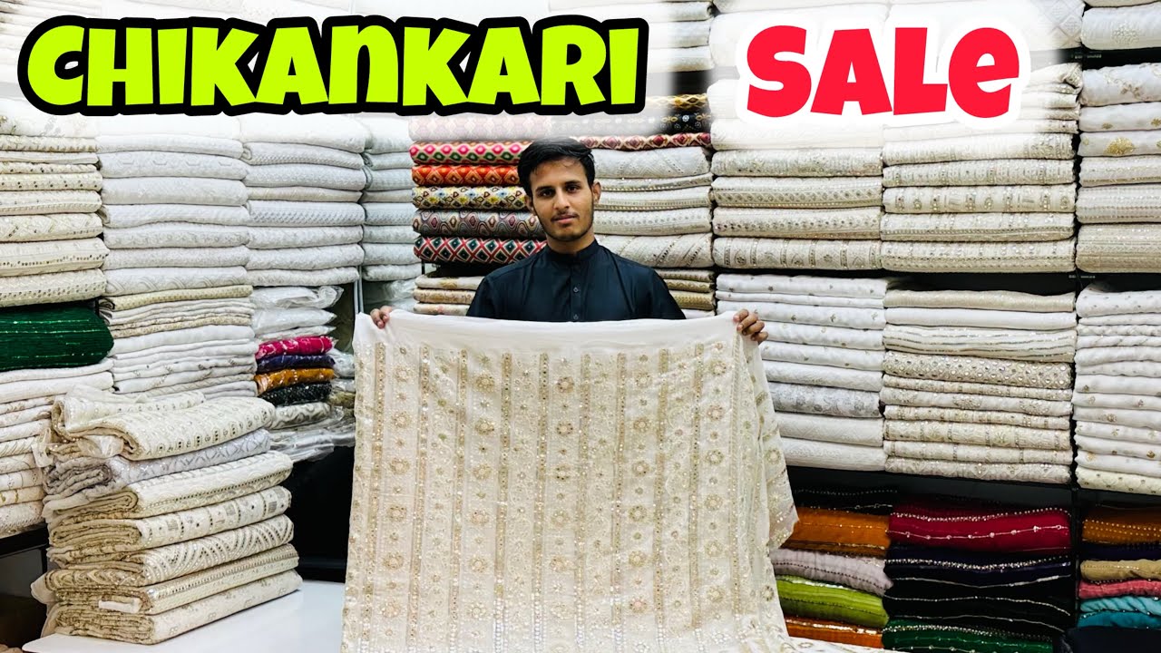 Chiffon Chikankai Sale | Raw Silk Chikankari Sale | Indian Chikankari Sale | Best Chikankari Sale