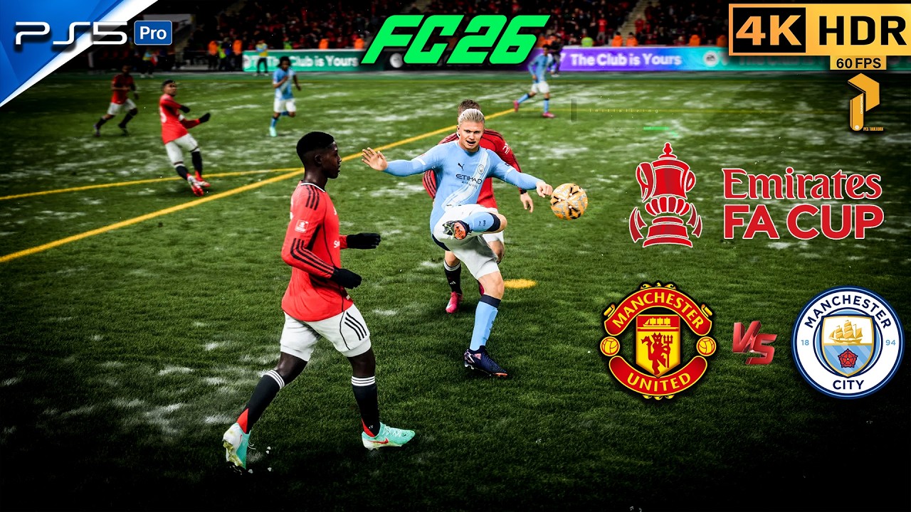 🏆 FC 26 PS5 4K HDR — Manchester United vs Manchester City | FA Cup #fc26 #ps5 #4k #football #viral
