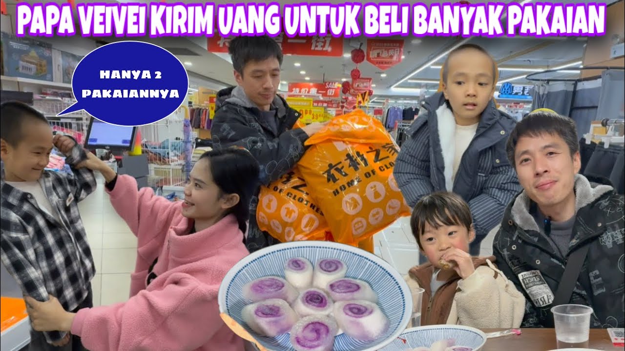 PAPANYA VEIVEI KIRIM UANG UNTUK BELIKAN VEIVEI BANYAK PAKAIAN, SELESAI BELANJA LANJUT BERBUKA PUASA 