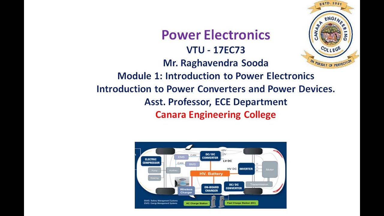 VTU Power Electronics (17EC73) M1 L2 Introduction to Power Electronics