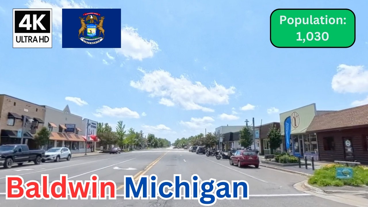 Driving Through Baldwin, Michigan 🇺🇸 | Summer Scenic Drive in Northern Michigan