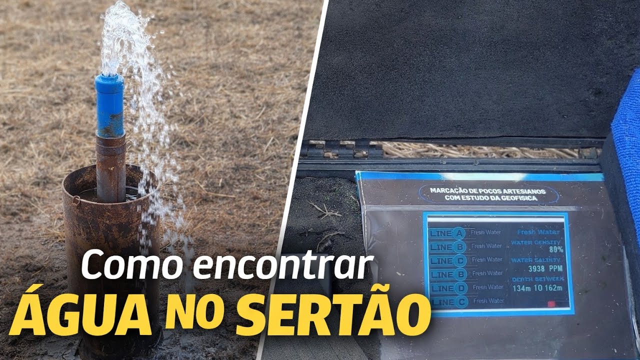 Como encontramos água no sítio usando a geofísica