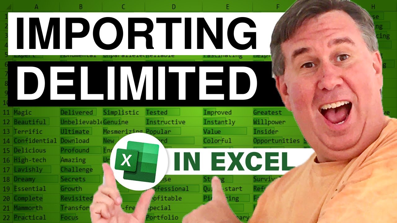 Excel - Delimited Text File Importing in Excel: Avoiding Annoying Behaviors & Gotchas - Episode 459