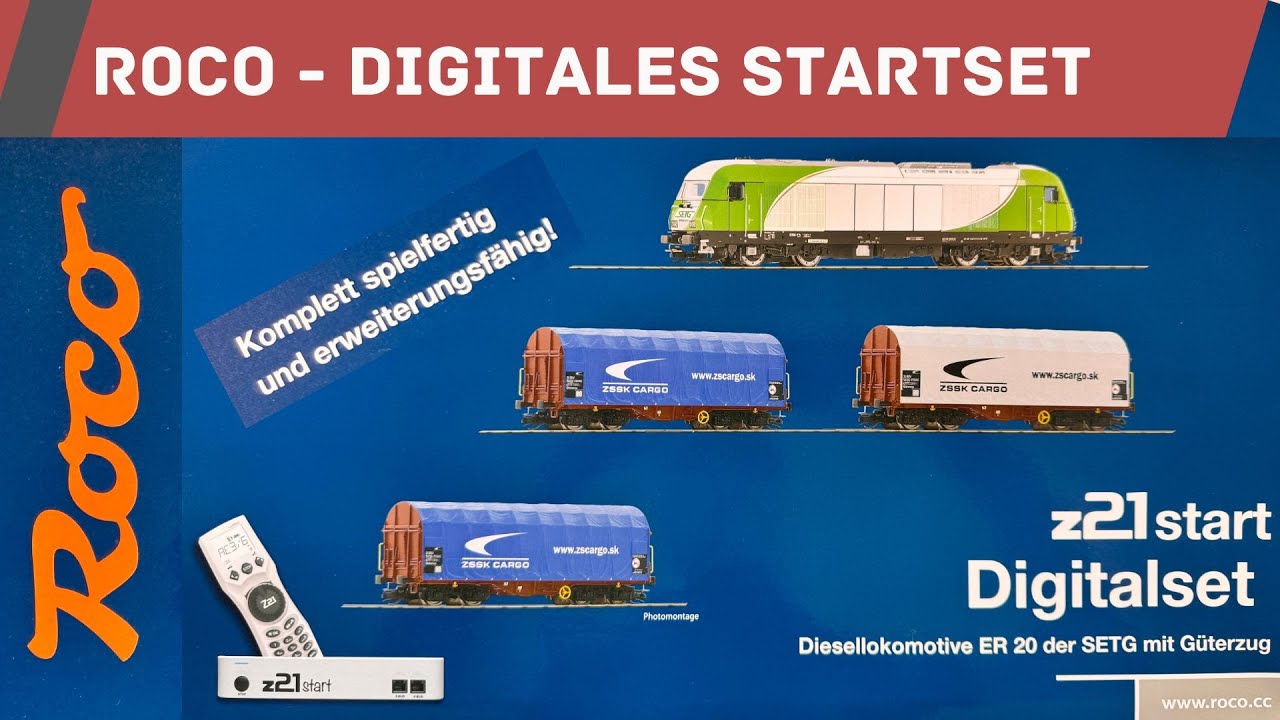 Starterset mit Schw&auml;chen - Digitales Starter Set von ROCO - ER20 SETG
