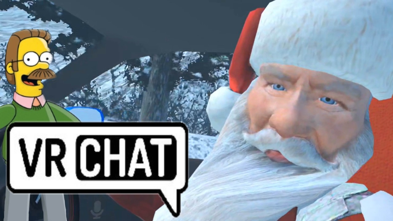 We drove in a car with santa in vrchat.