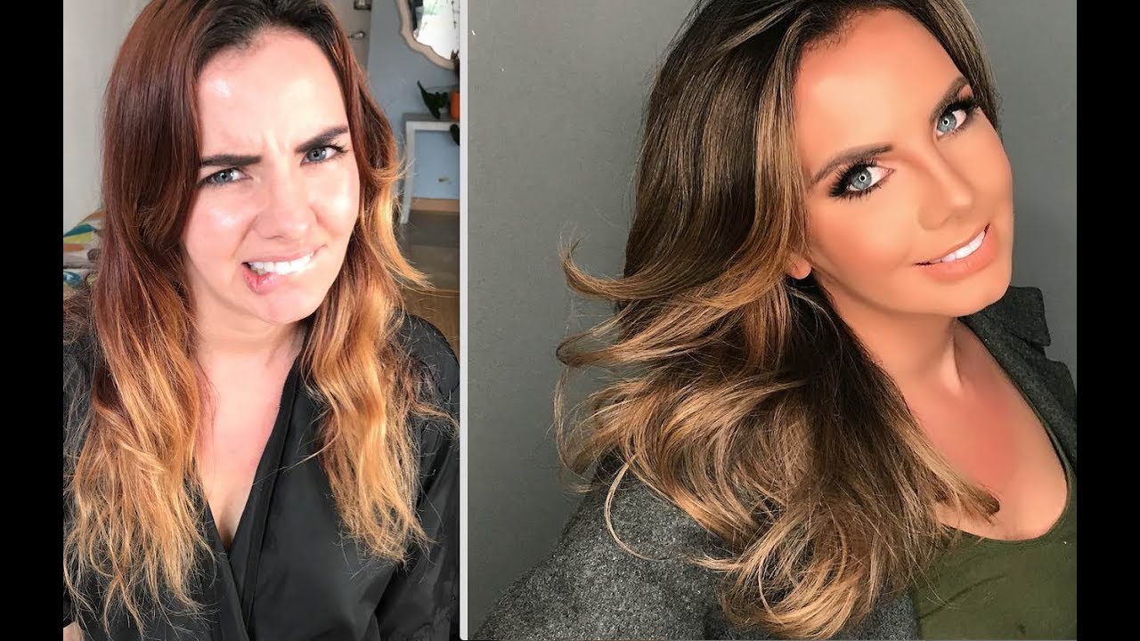 Cambio de look Balayage (cabello naranja) | Eduardo Style